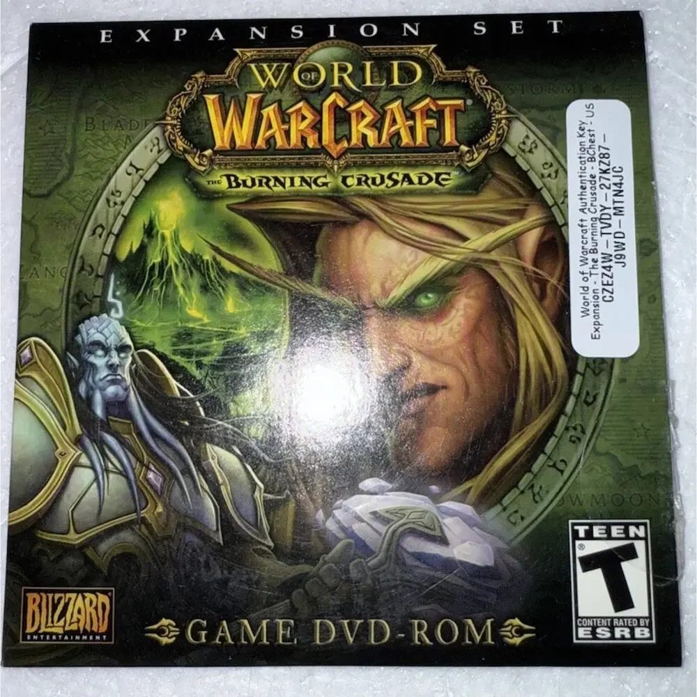 World of Warcraft Game With 2 Expansions Sets Lich King And Burning Crusades